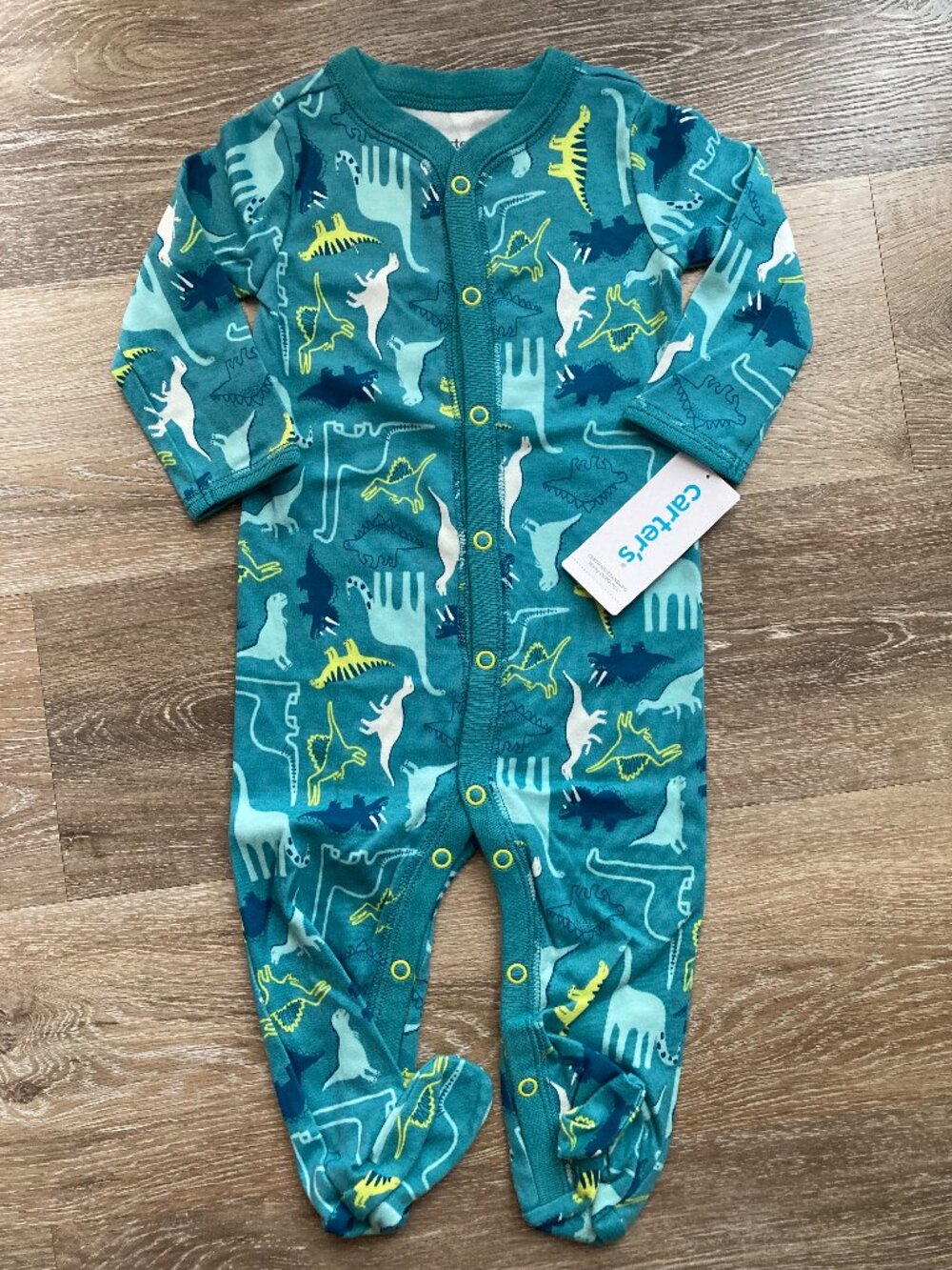 Carters Dino Footie Pjs Size 6mo